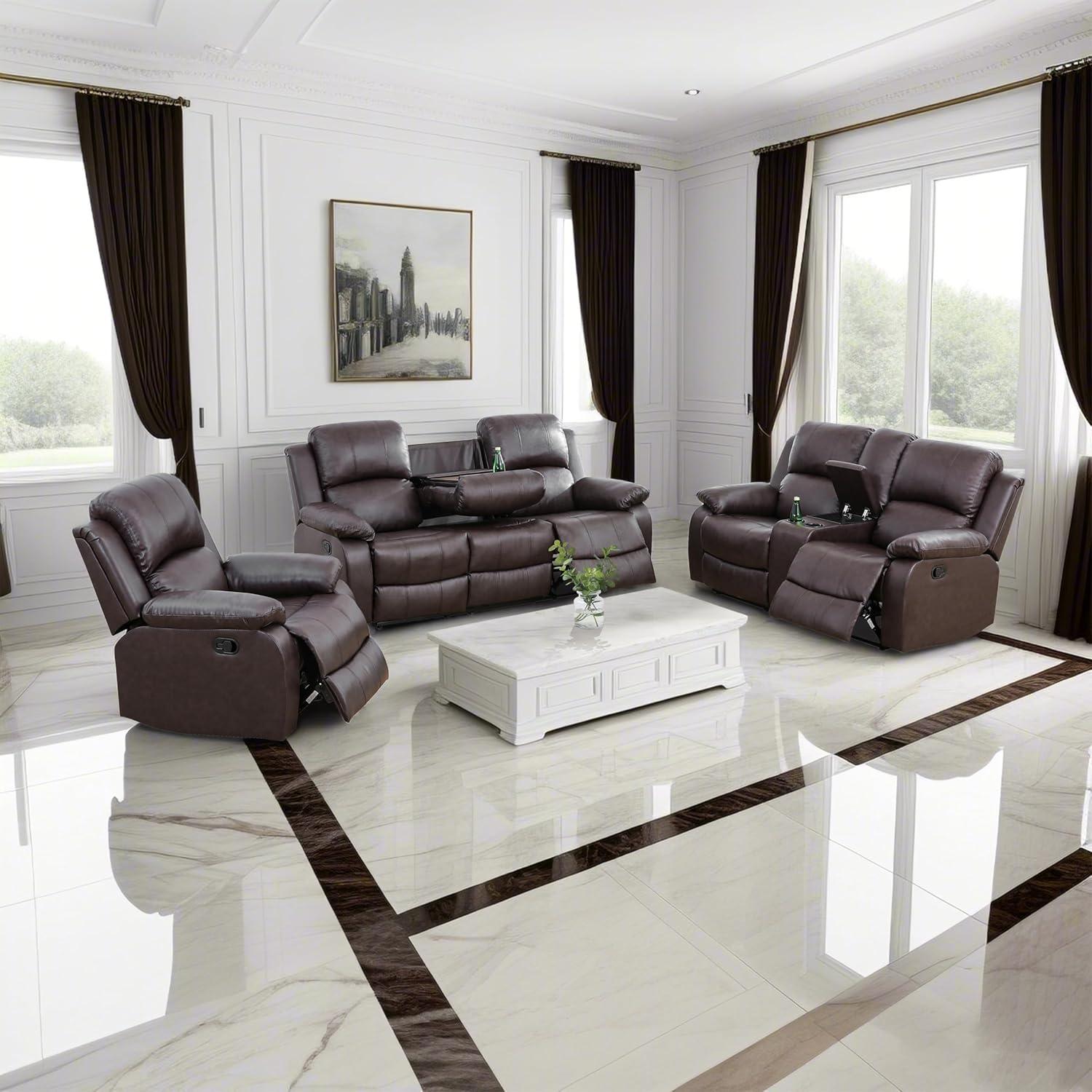 Our Honest Take on the Manual Leather Recliner Sofa Set