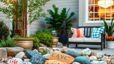 25 Heartwarming Front Yard Gratitude Rocks That Neighbors Love to Add and See