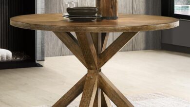 How We Loved the Sturdy 48″ Walnut Round Dining Table