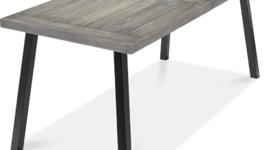 Why We Love the Best Choice 6-Person Acacia Wood Table