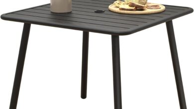 Our Honest Take on the Sturdy C-Hopetree Square Outdoor Table