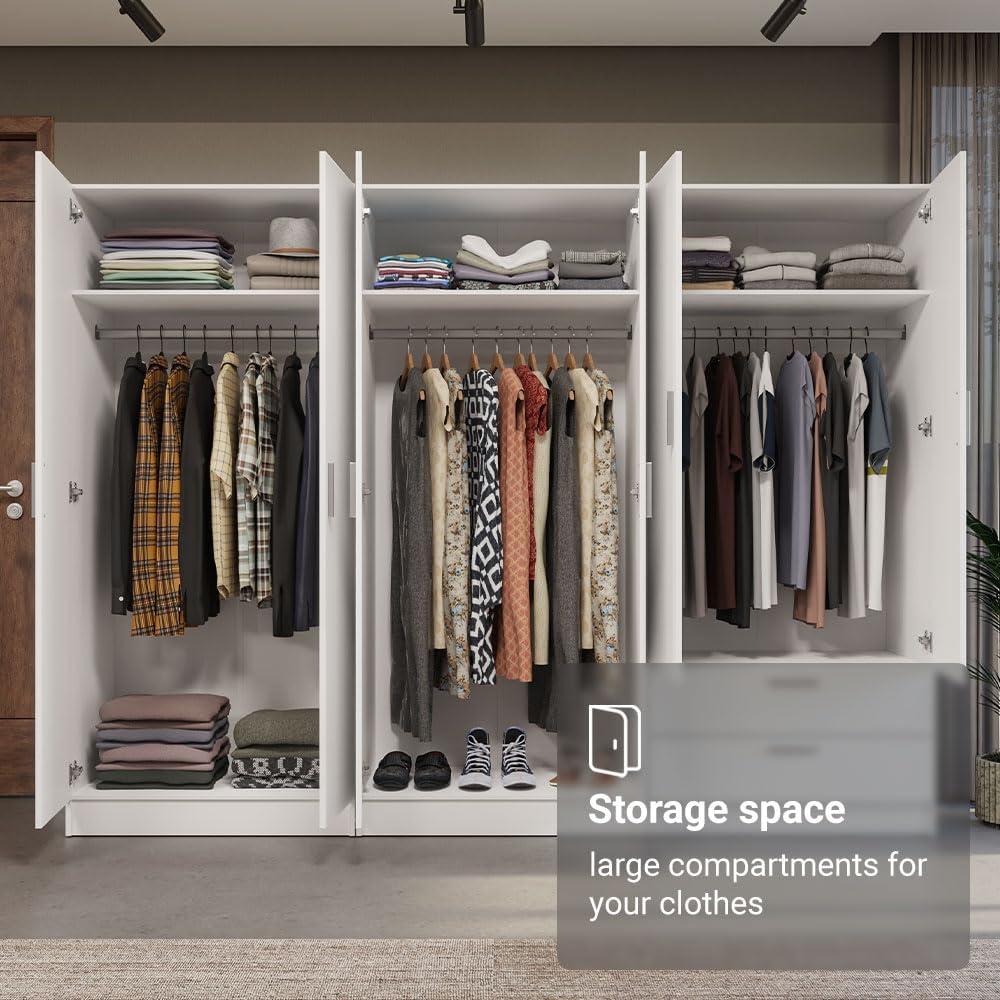 Our Honest Take on the ⁣Madesa 6 Doors Wardrobe:⁣ Space & style