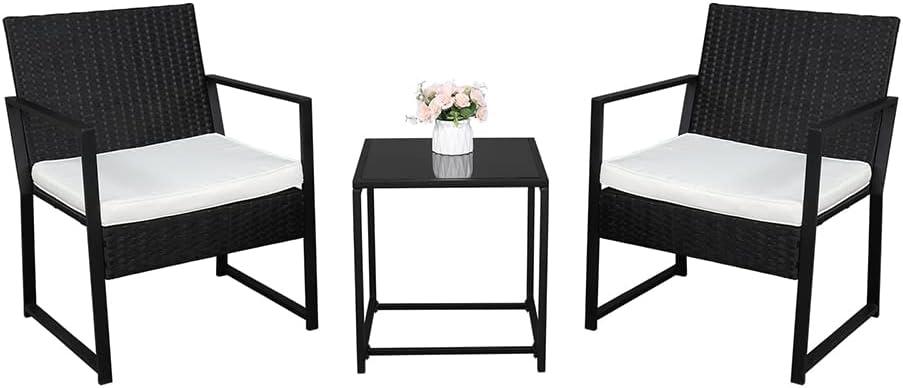 How We're Enjoying Our Stylish 3-Piece Rattan Patio Set Together