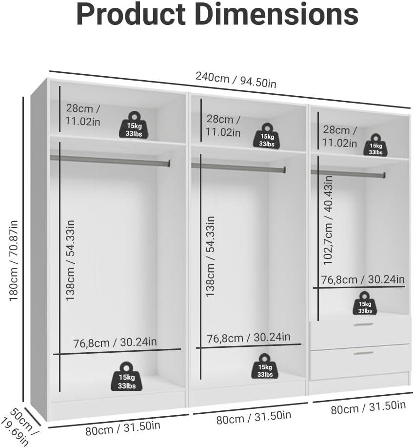 Our Honest Take on the Madesa 6⁣ Doors ‍Wardrobe: Space & Style
