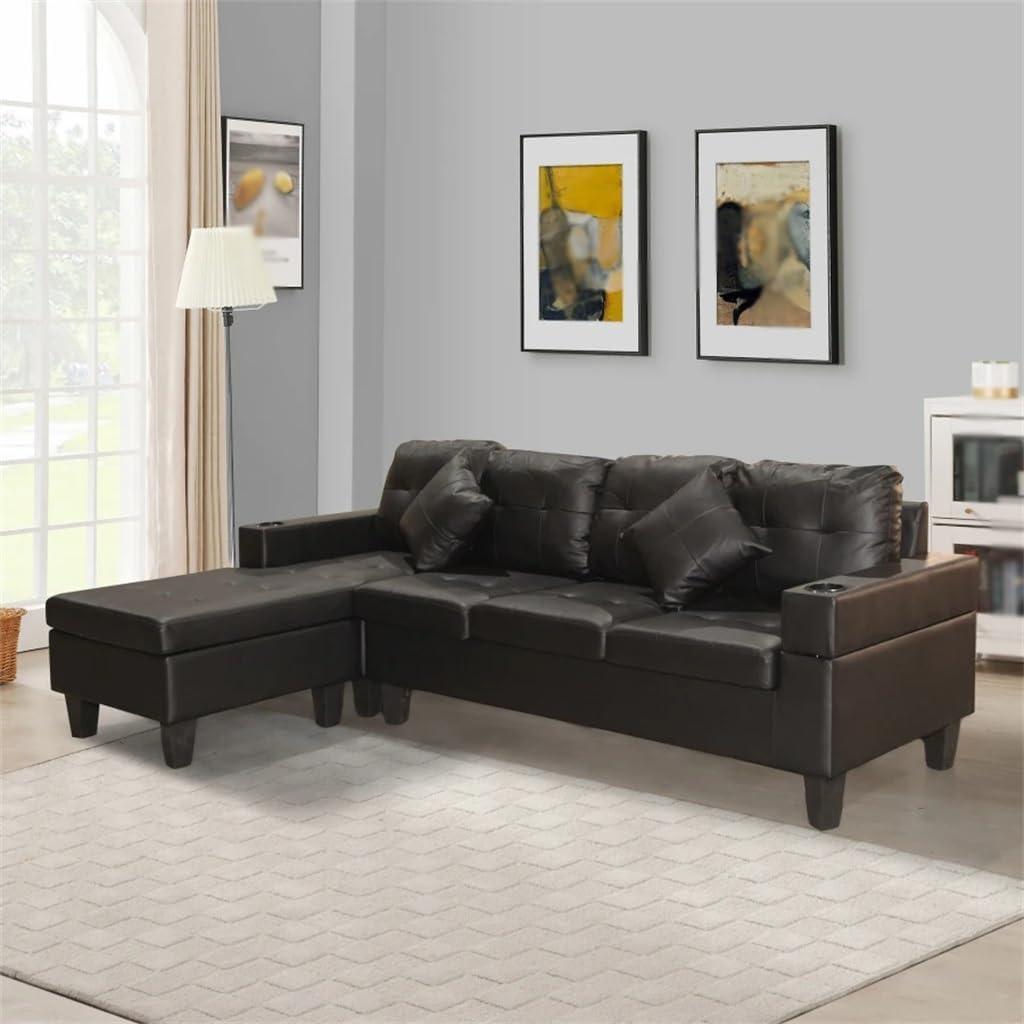Our ⁤Honest Take: Stylish & Practical Black ⁣PU Sectional ​Sofa Review