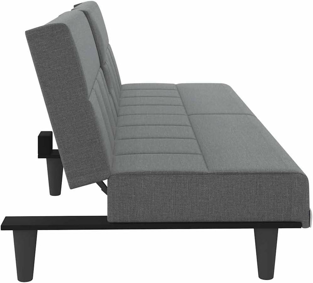 Our Honest Take: ⁣Dark Gray ⁣Sofa Bed with Cup Holders & USB Ports