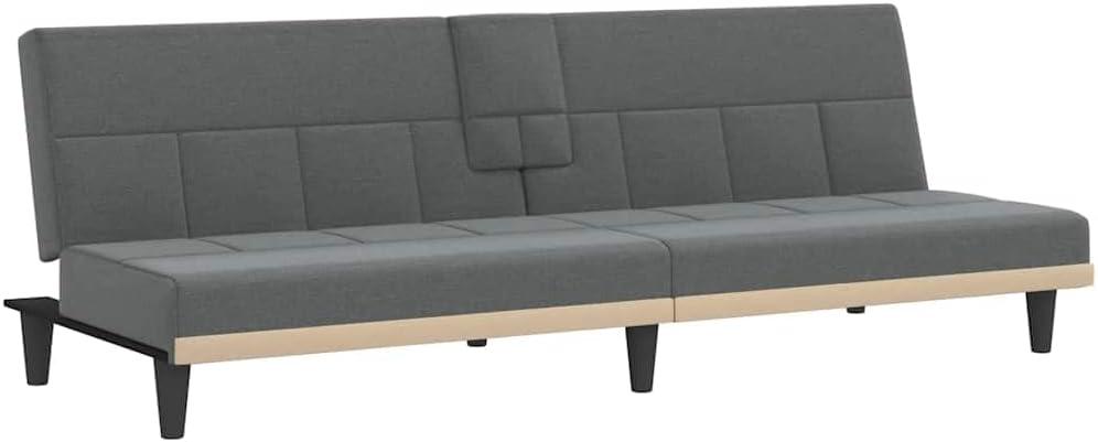 Our Honest Take: Dark​ Gray Sofa⁤ Bed with Cup Holders & USB ⁢Ports