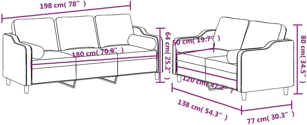 Our Honest Take on the Dark Grey Modern 2 ⁢& 3-Seater Sofa Set