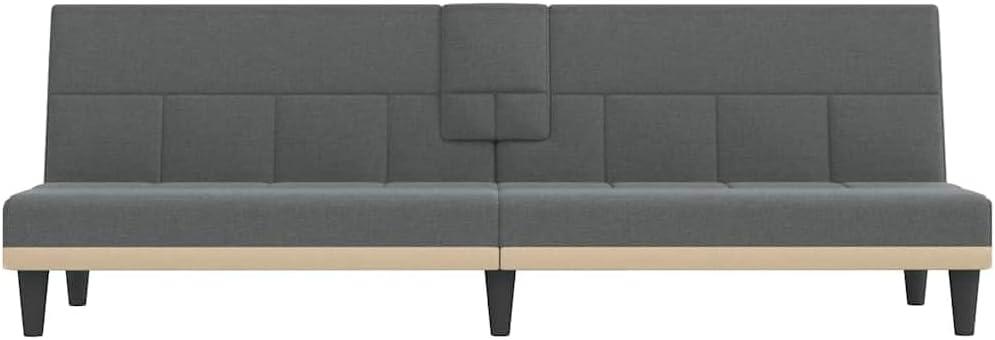 Our Honest Take: Dark Gray Sofa Bed with Cup ⁣Holders & USB Ports