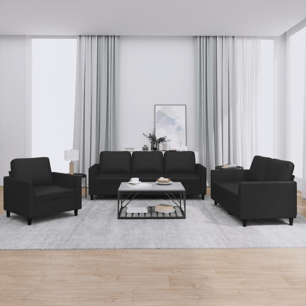Our Honest‌ Take ⁣on Youuihom's Sleek Black Faux Leather Sofa Set
