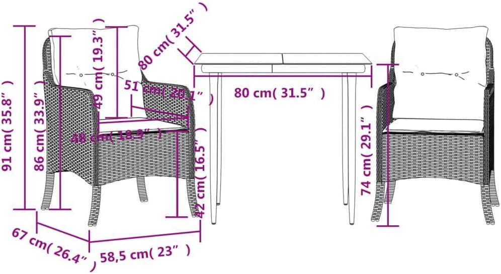 Our Take on vidaXL's Sleek ⁤3-Piece Patio ⁣Set for Cozy Outdoors