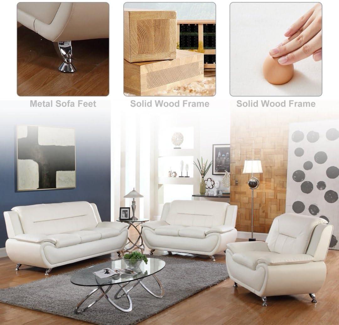 Our Take on the Cream White⁢ Leather sofa Set: Stylish ⁣& Practical