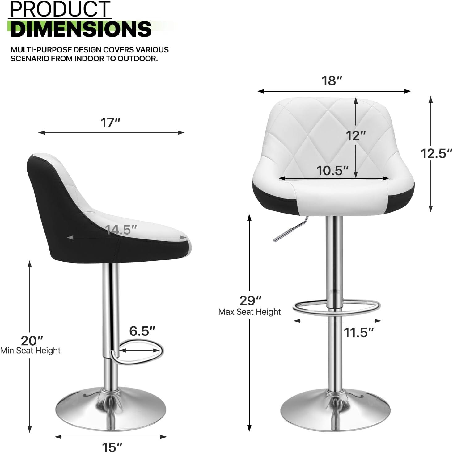 our Honest Take⁣ on Magshion's Sleek and Adjustable PU Leather Bar Stools