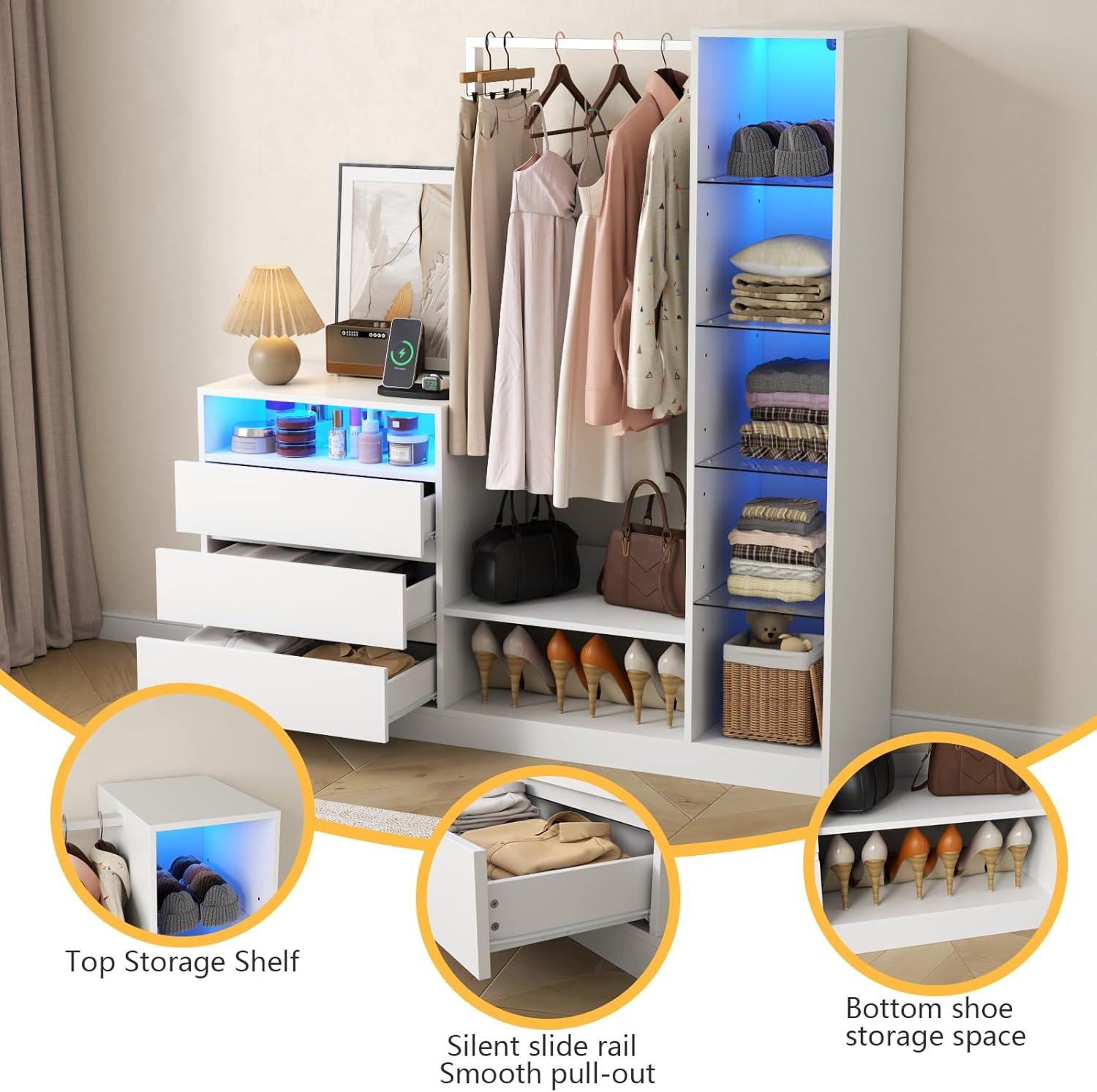 Our Honest Take on the Armoire Wardrobe with LED & Charging Hub