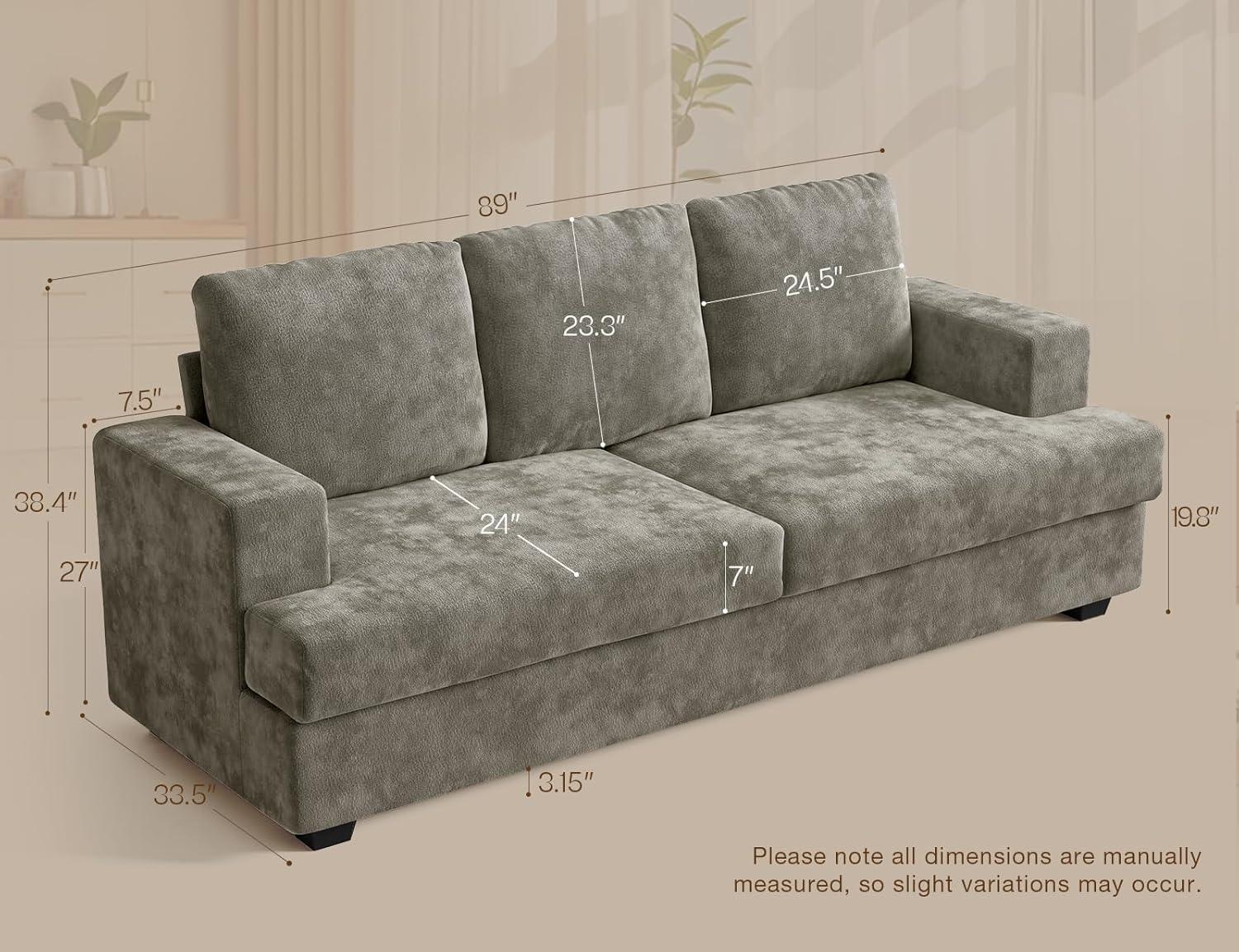 Our Honest Take: Cozy & Compact 3-Seater Couch for apartments