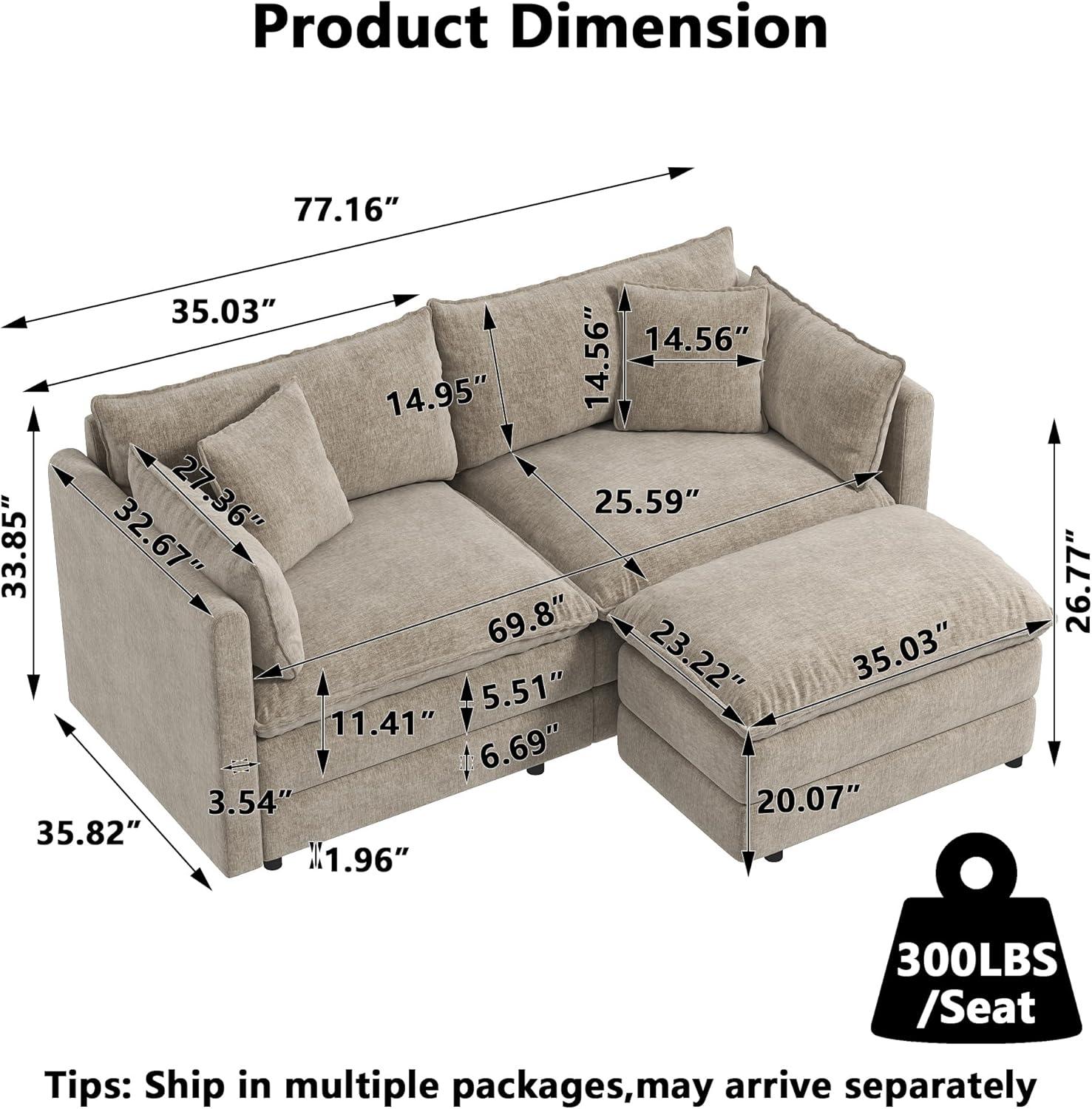 Why We Love ‌the aoowow Modular Loveseat: Flexible & Comfy