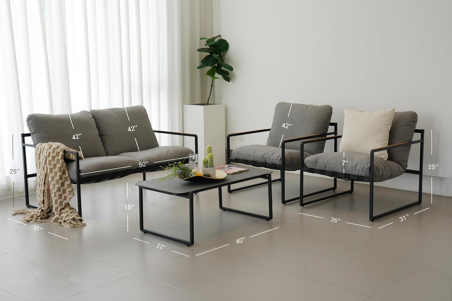 Our​ Honest Take on the​ Grand ​patio 4-Piece Outdoor Set's Comfort & Style