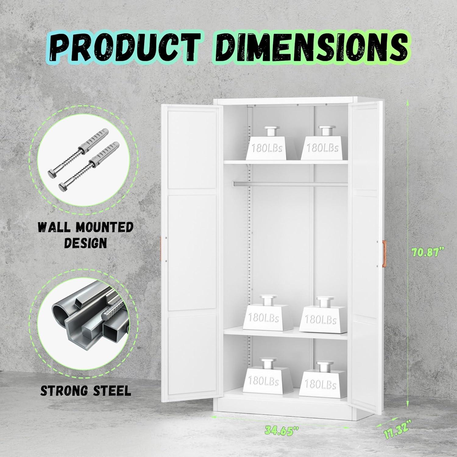 Our Honest Take‌ on ‌Bonusall's‌ Heavy-Duty Metal Wardrobe Cabinet