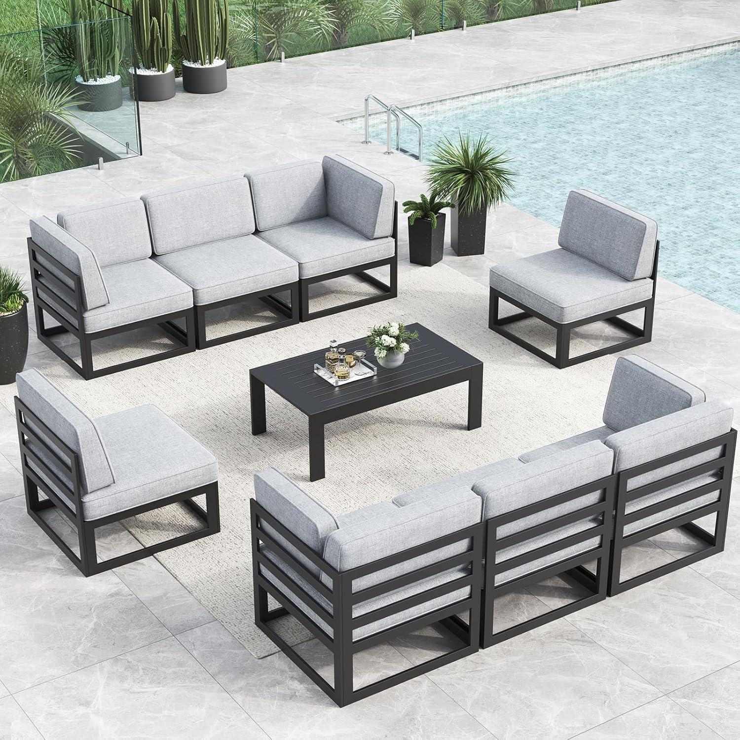 Our Take on LayinSun's Spacious, Stylish 9-Piece Patio Set