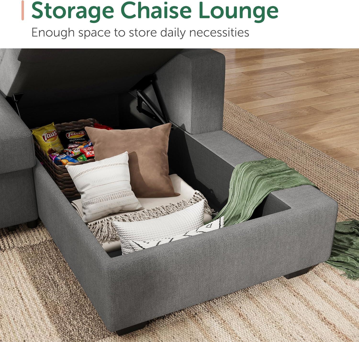 Our HONBAY U-Shaped Sleeper sofa: Spacious,‍ Sturdy, ⁢&⁢ Stylish