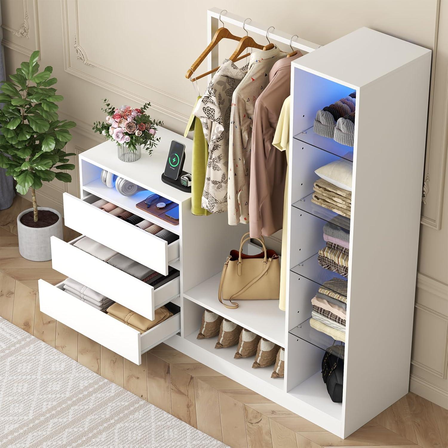 Our Honest Take on the ‍Armoire Wardrobe with LED & Charging ​Hub