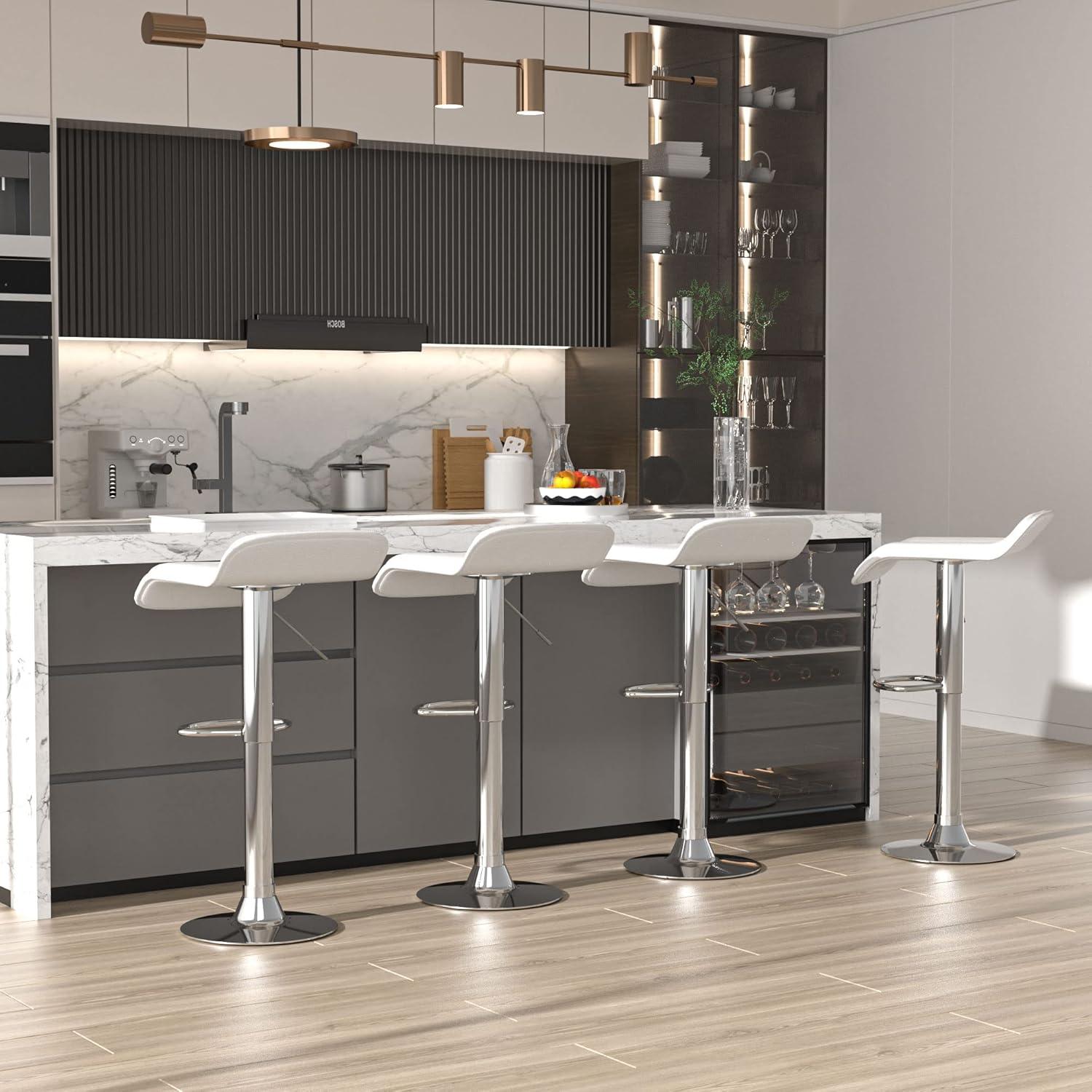 How We Revamped Our Space with VECELO's Stylish Swivel Bar Stools