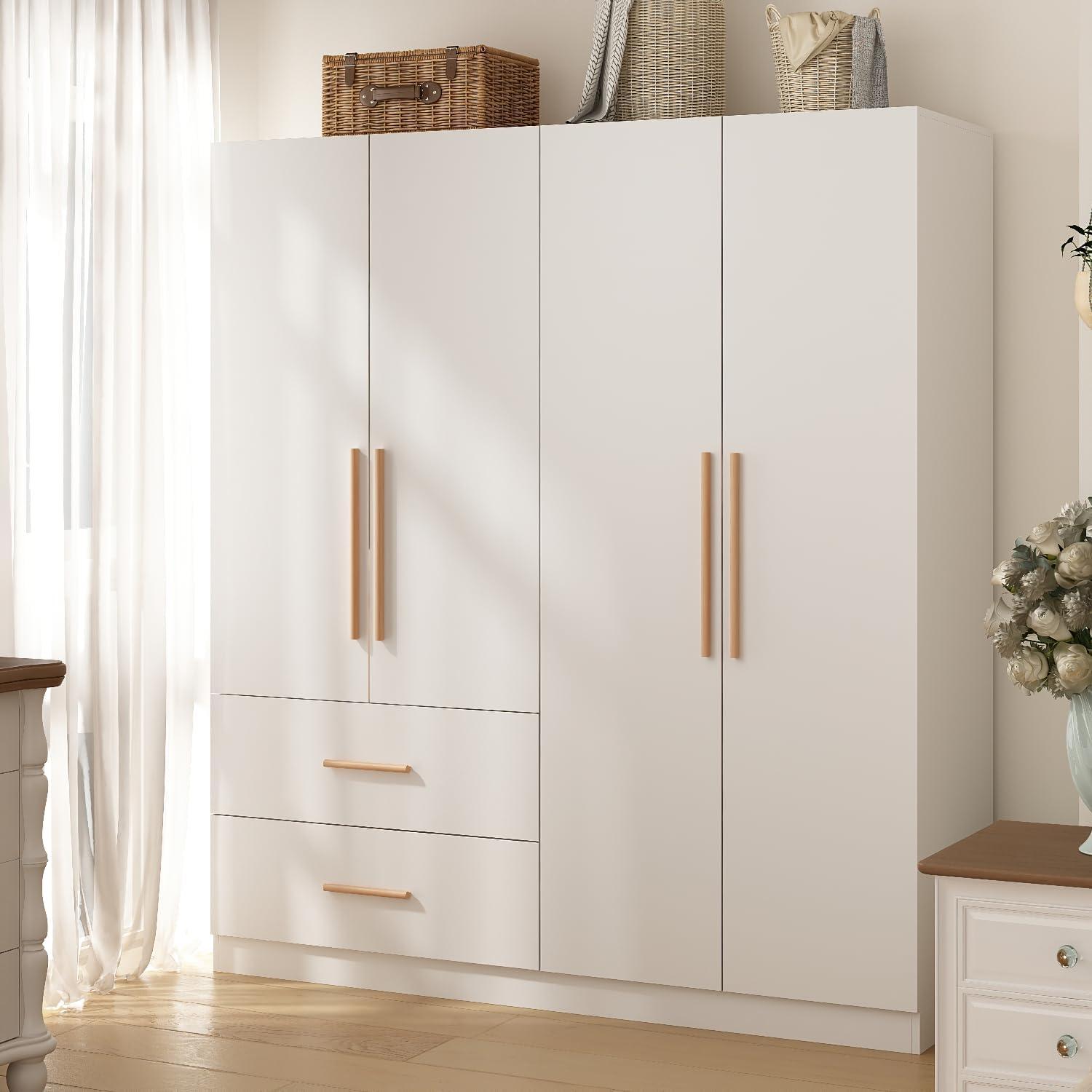 Our Honest Take⁢ on the 4-Door White Wardrobe:⁤ Stylish & Sturdy Storage