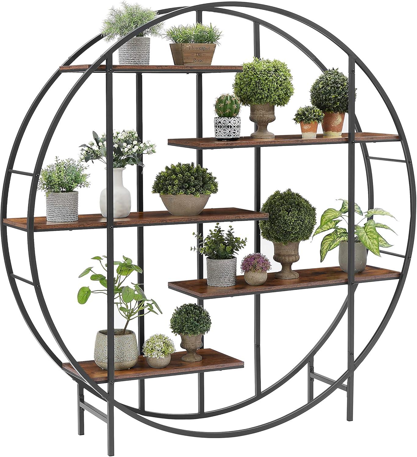 why We ​loved the ASTRAEUS 5-Tier Rustic Plant & ​Book Shelf