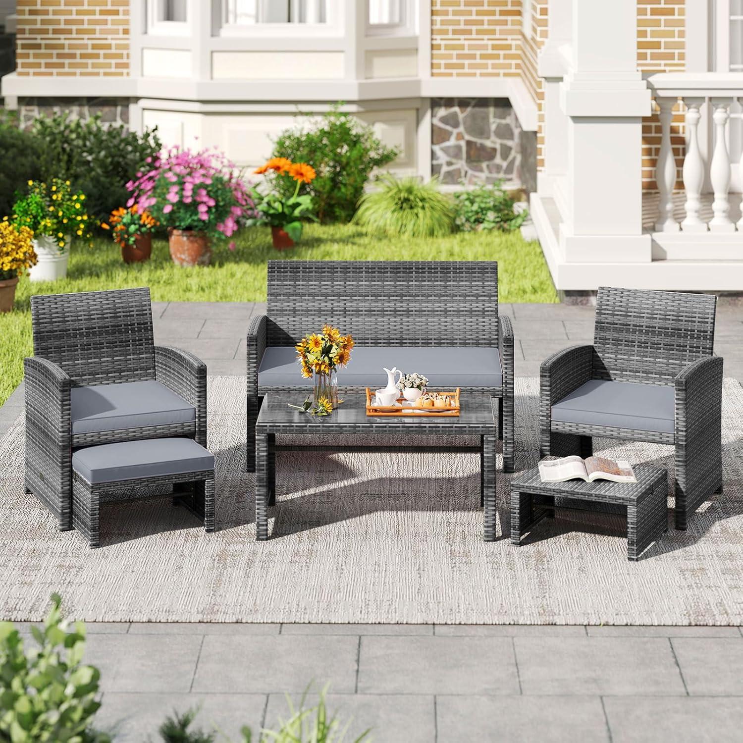 Our Take on the RELAX4LIFE 6-Piece Patio Set: Comfort & Style