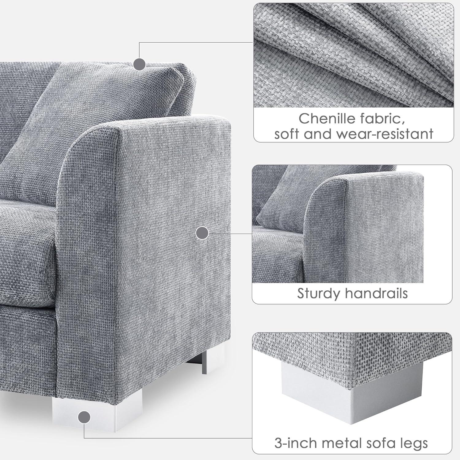 our Take on⁣ the⁤ Modern ​Cloud L-Shaped Chenille Sofa: Stylish & Cozy