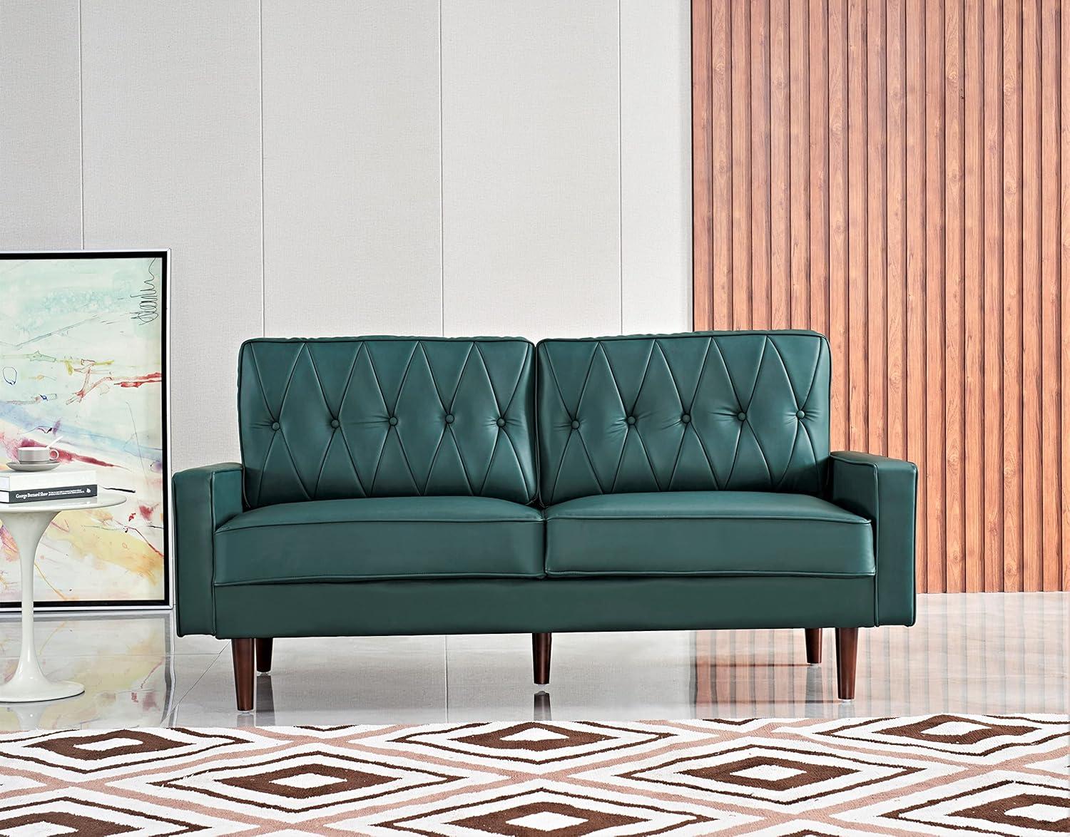 how We Fell for Container Furniture's ⁣Sleek Blue Green Sofa Set