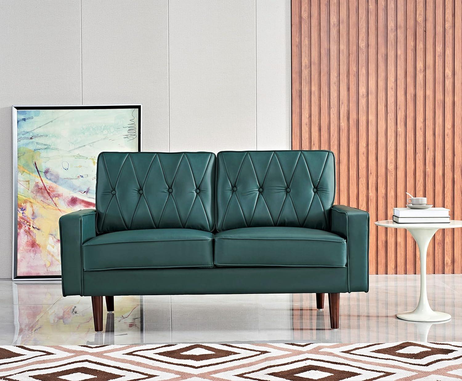 How We‌ Fell for Container Furniture's Sleek Blue Green Sofa Set