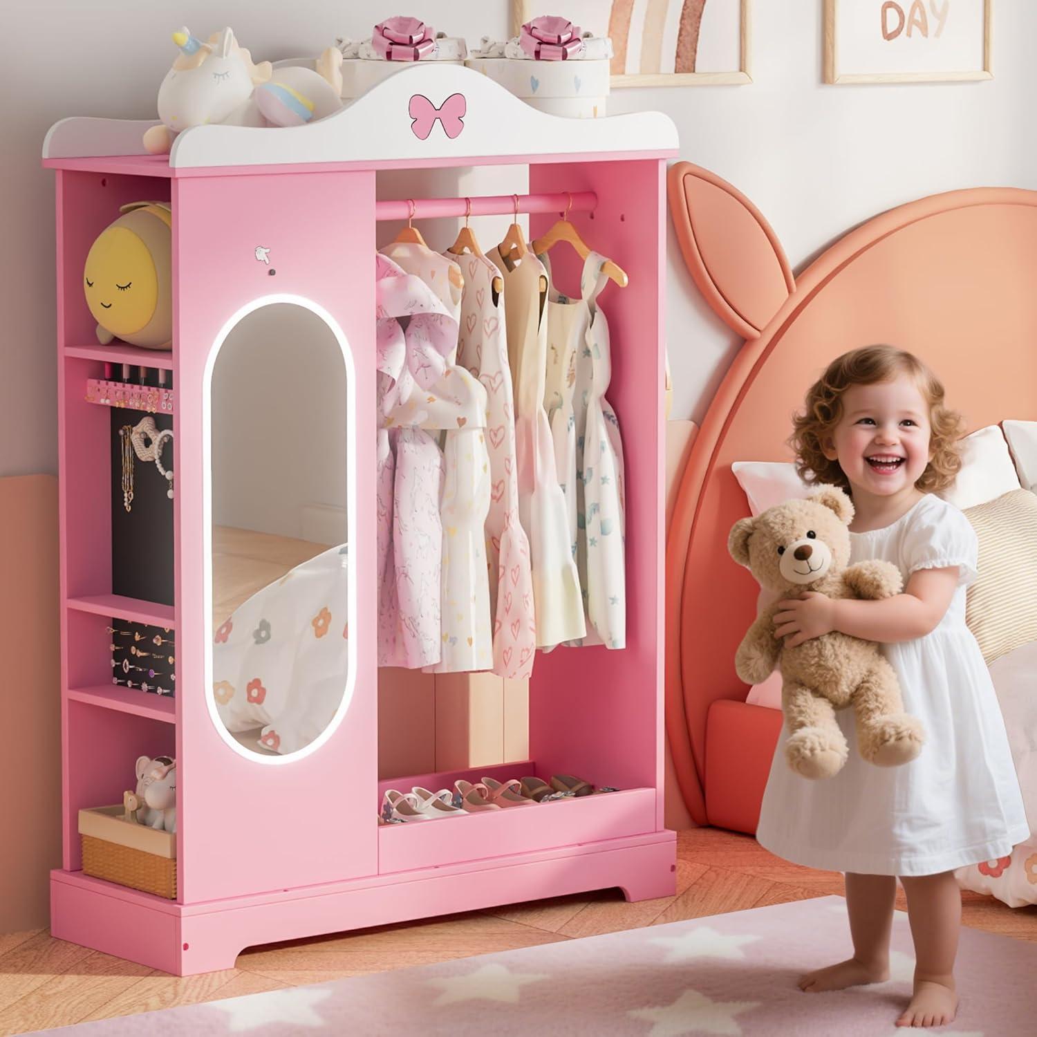Our honest Take: ​Sturdy​ & Stylish Pink ⁢Kids Armoire for Playrooms