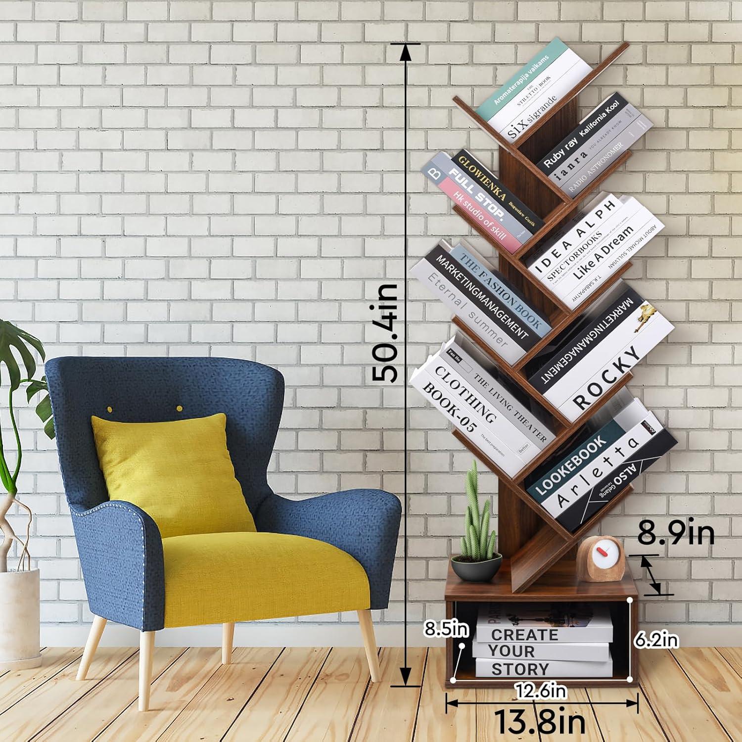 Our Take on the Luckyeestar 8-Tier Tree Bookshelf: Space & Style