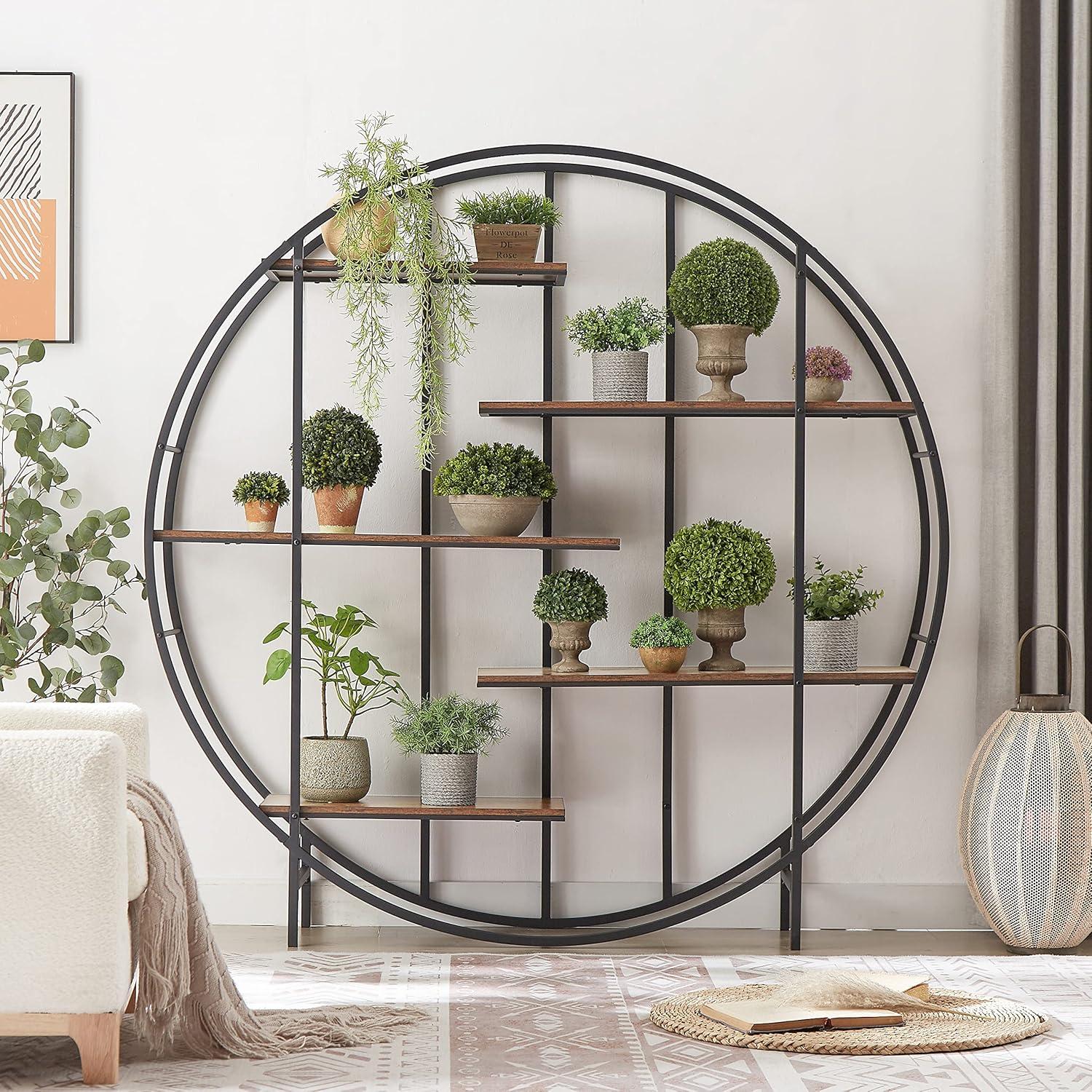 Why We ‍Loved the ASTRAEUS 5-Tier Rustic Plant & Book Shelf