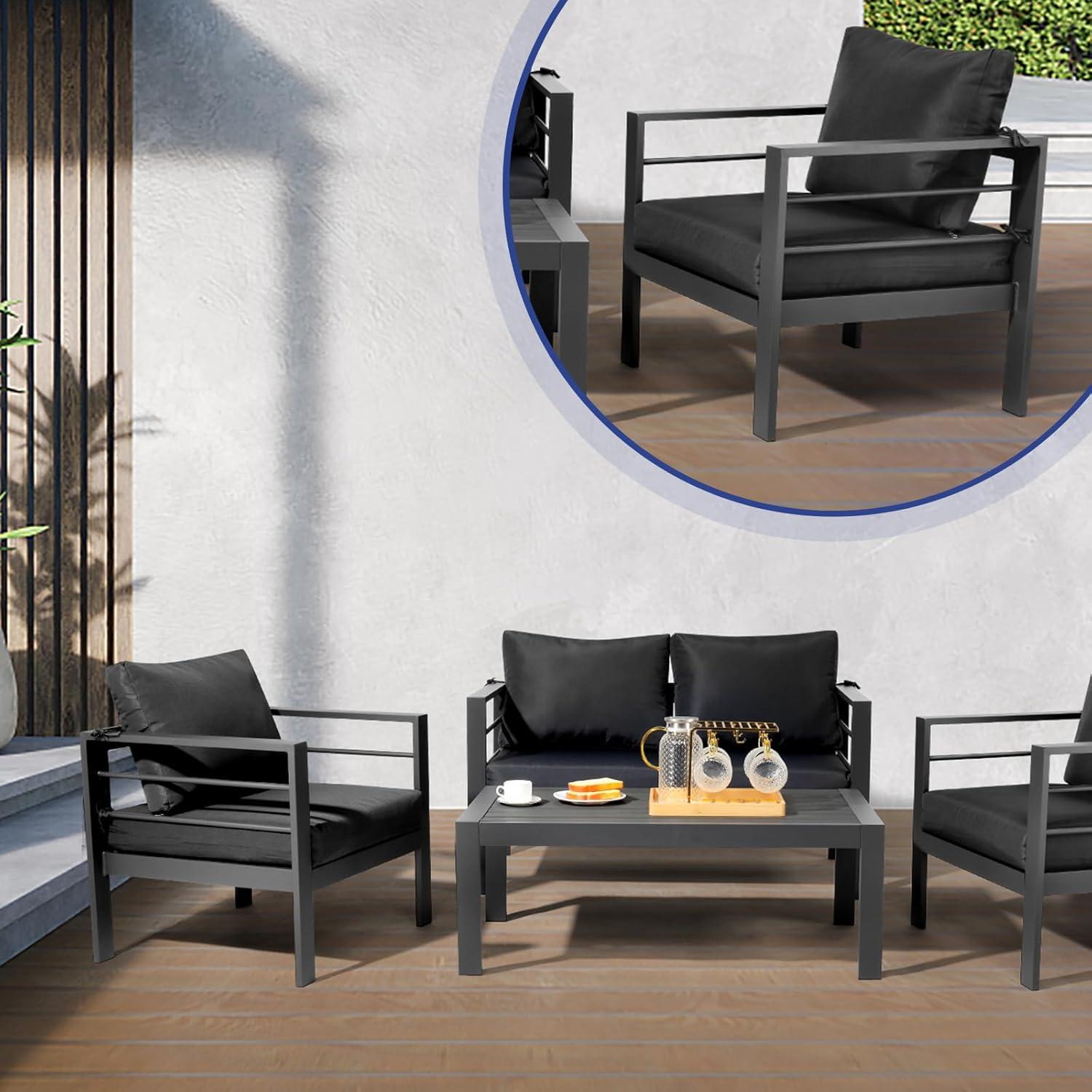 Our⁤ Honest Take: jhshop's⁢ Modern 4-Piece Patio Set Reviewed