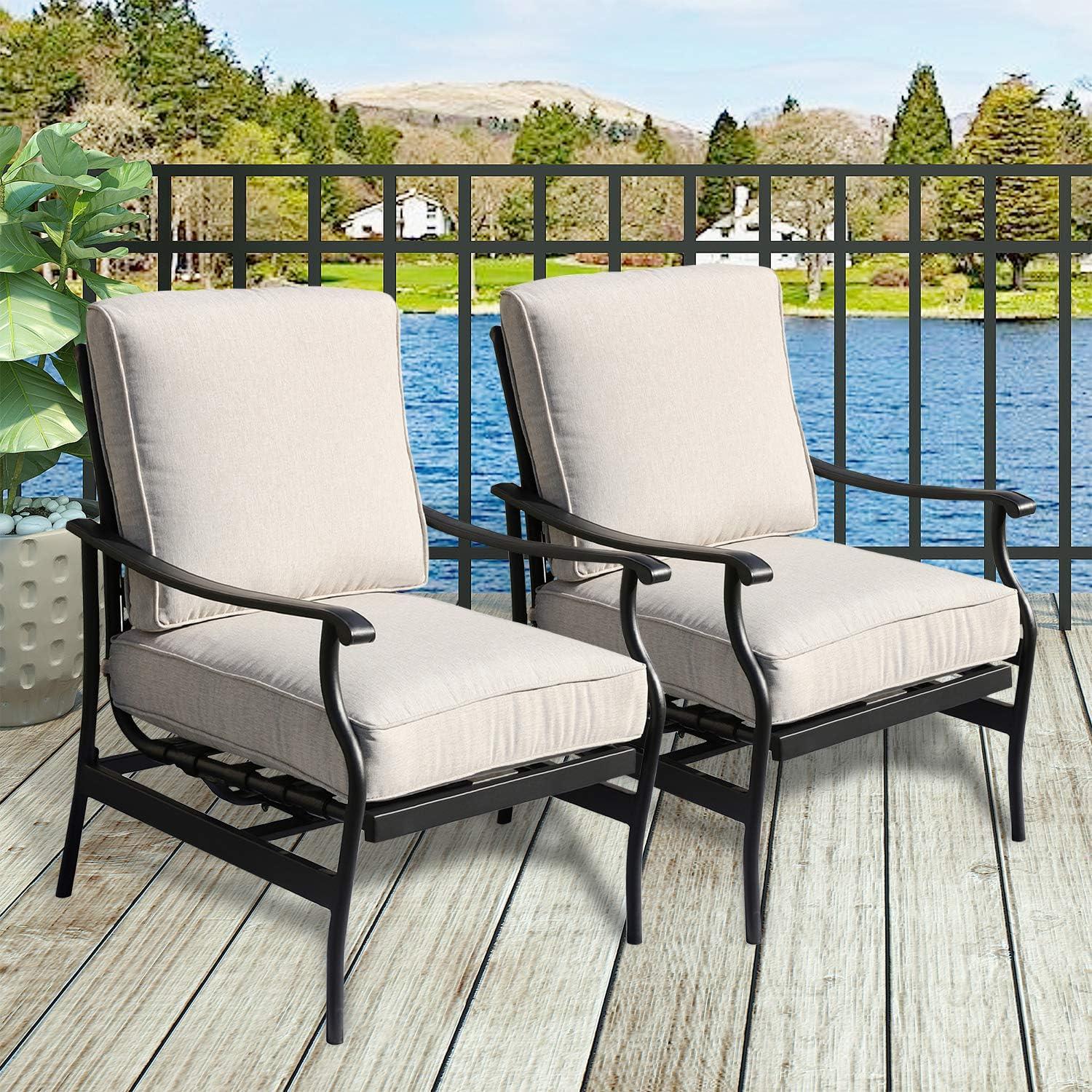Our Honest Take on PatioFestivalS Cushioned‌ Rocking Sofa Chairs