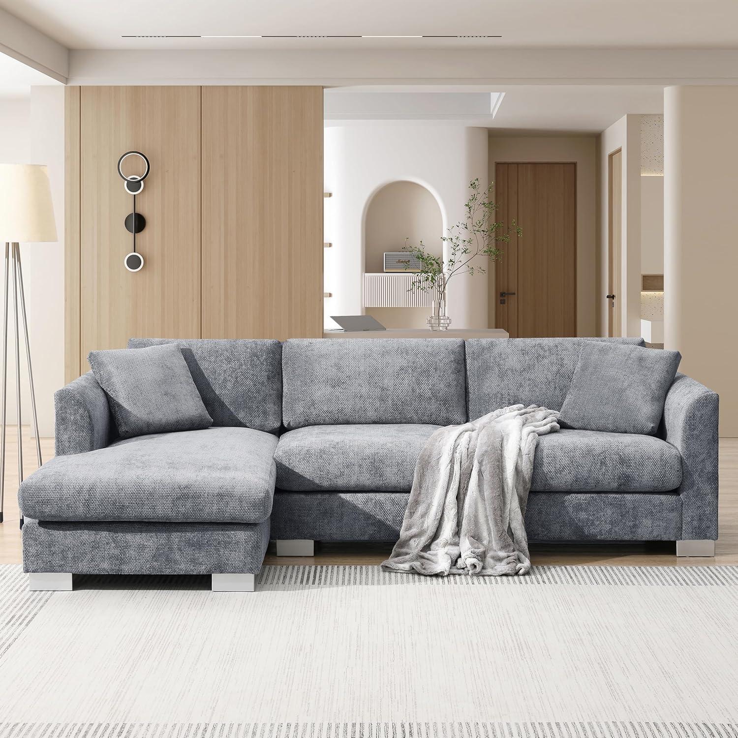 Our Take on the ⁣Modern Cloud L-Shaped Chenille Sofa: Stylish ⁣& Cozy