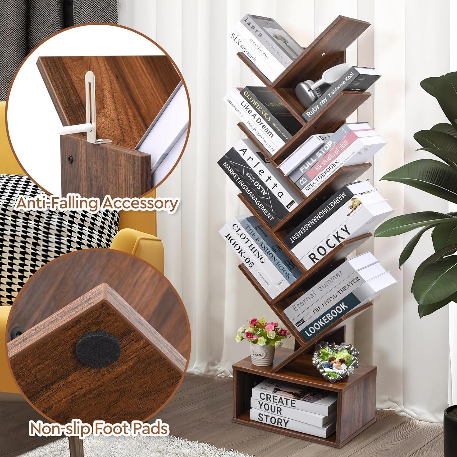 Our Take on the Luckyeestar 8-Tier tree Bookshelf: Space‍ & Style