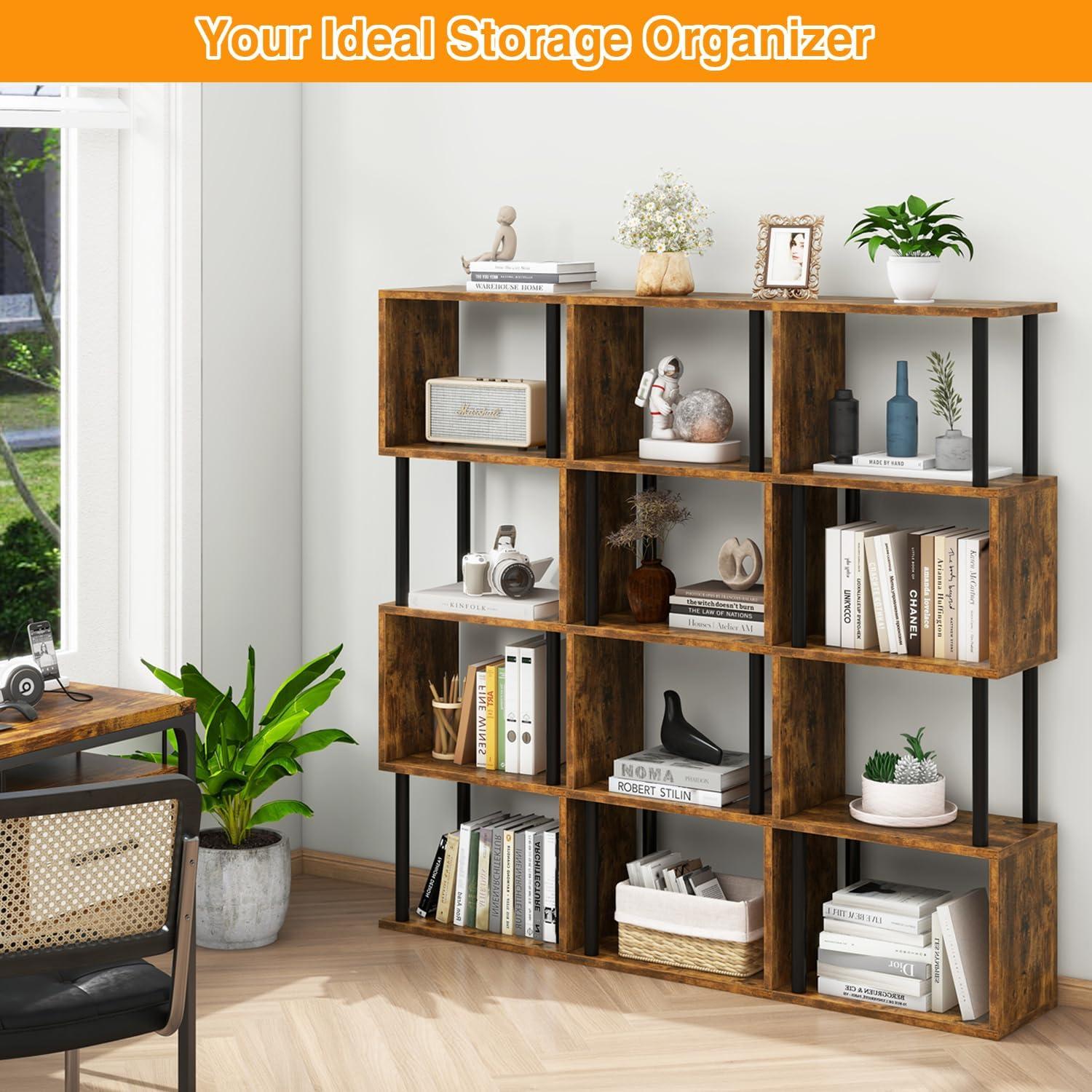 Our take on the IBUYKE 5-Tier S-Shaped Bookshelf: Stylish & Sturdy