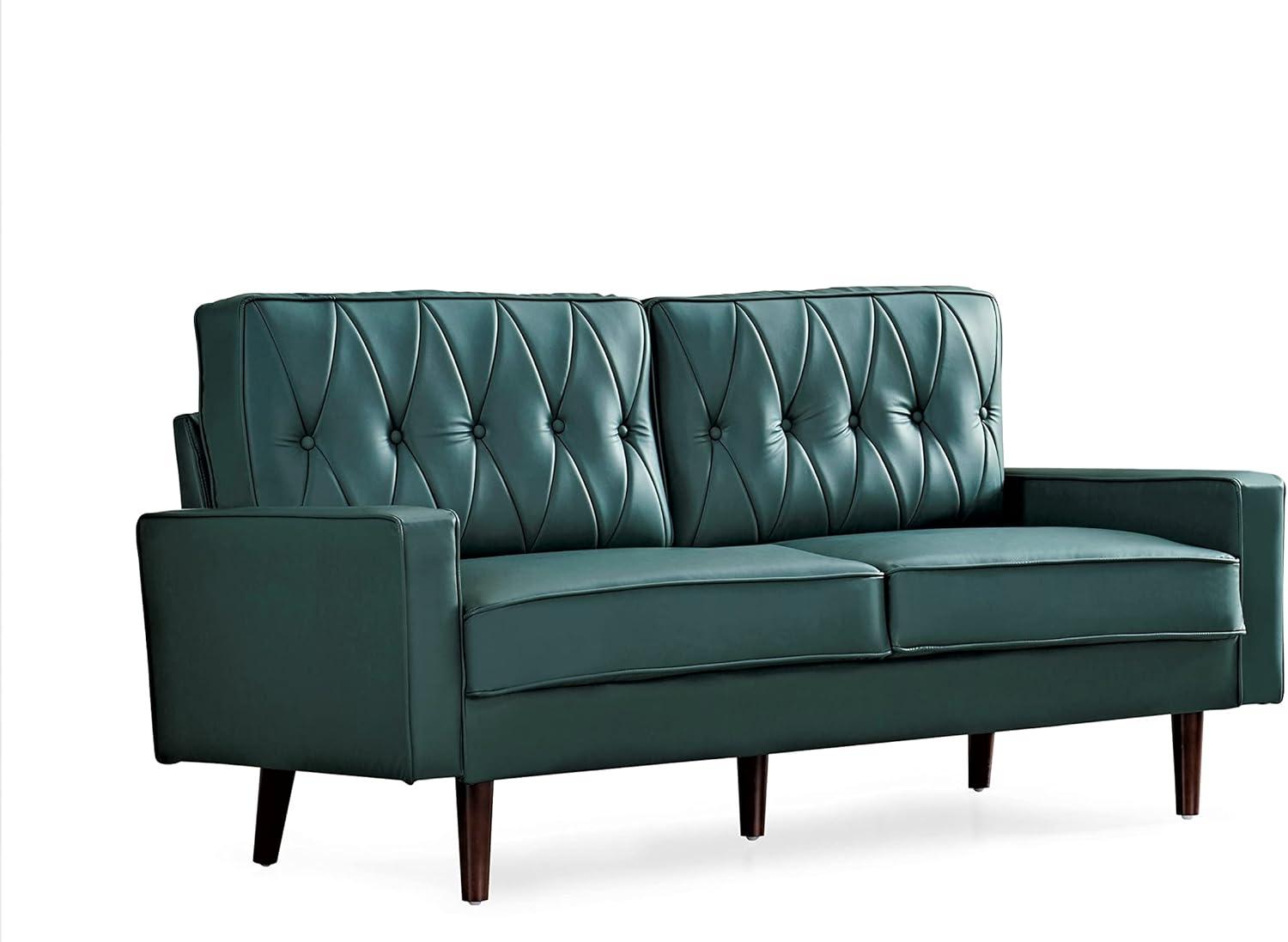 How We Fell for Container Furniture's Sleek Blue Green Sofa Set