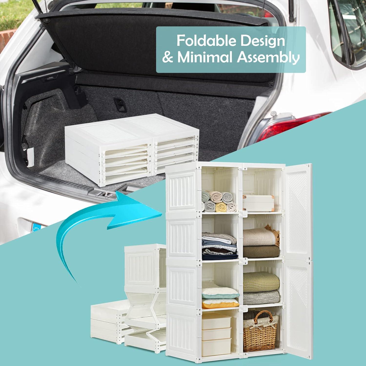 How We Organized Our Space with Tangkula's Foldable Closet