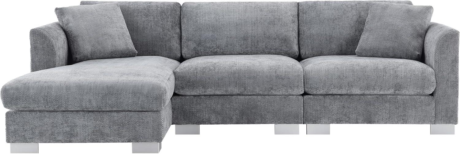 Our take on the Modern Cloud L-Shaped Chenille Sofa:‌ Stylish & ​Cozy
