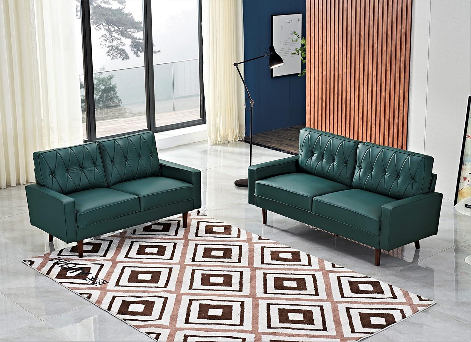 How We Fell for Container Furniture's Sleek ​Blue ‍Green Sofa Set