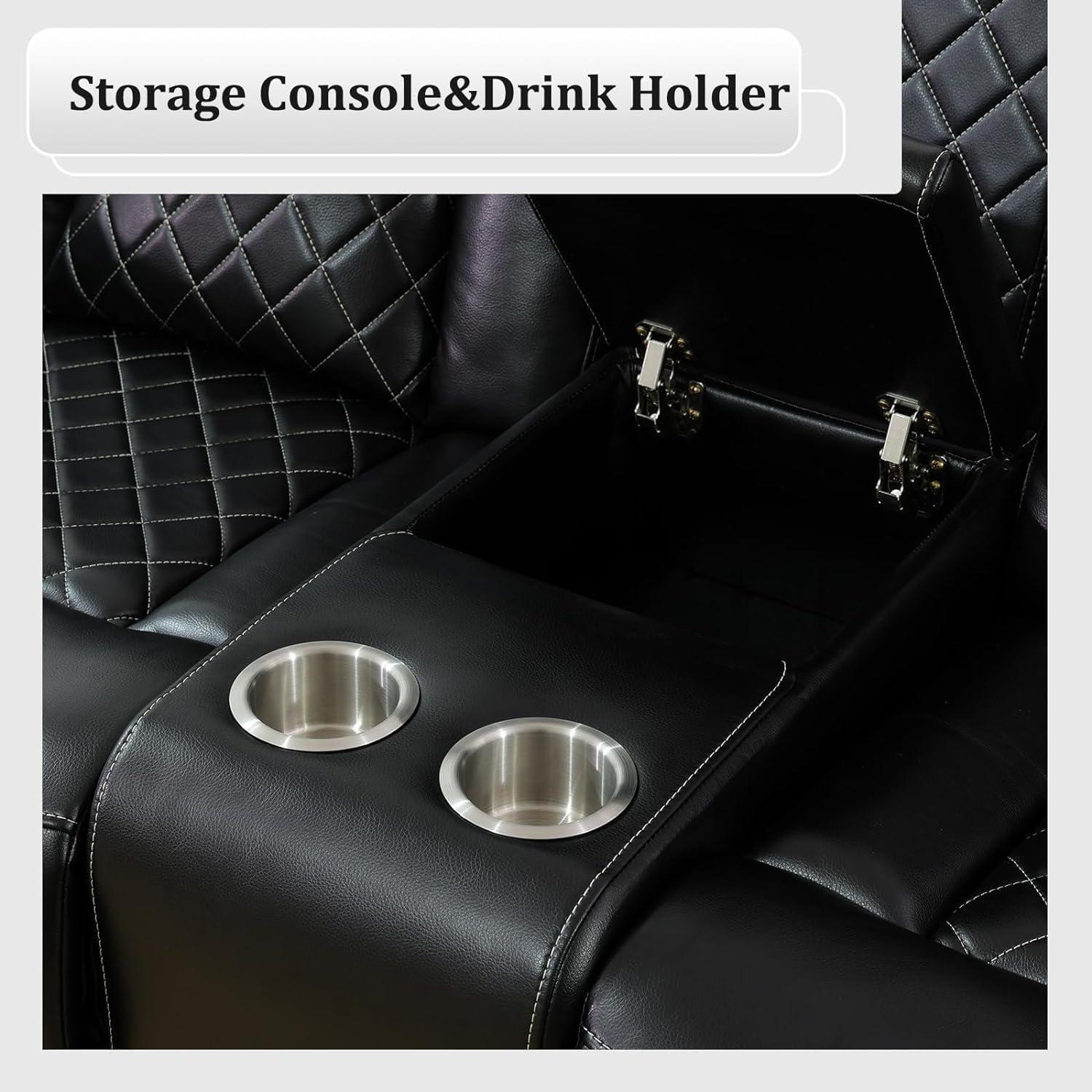 Our Review: Stylish Power Recliner Sofa Set with LED & USB Features