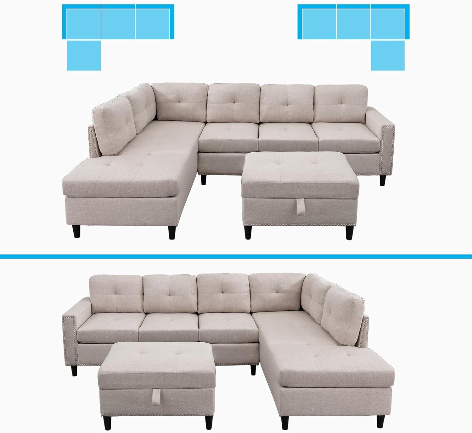 How We​ Fell for the Mjkone Oversized Sectional Sofa's Comfort