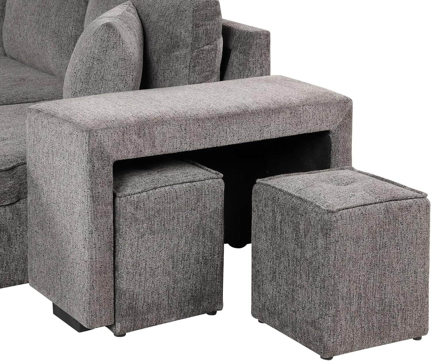 why We Love the harper & Bright ‌knox Charcoal Sectional⁣ Sofa Set