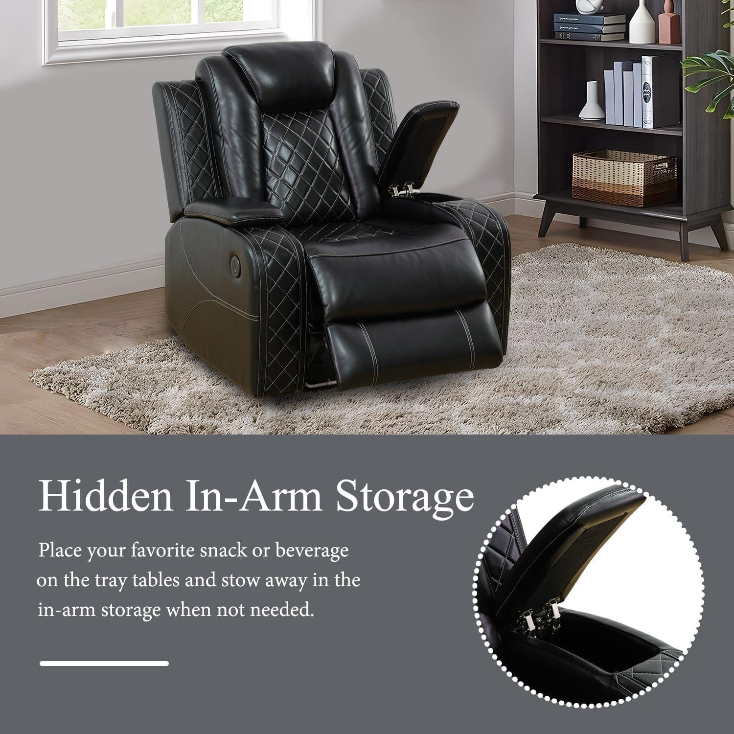 Our Review: Stylish Power Recliner Sofa set with LED & USB Features