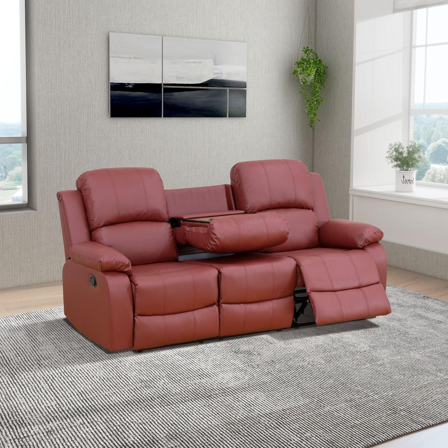 Our Honest Take on the Red​ Recliner Sofa set: Comfort & Style