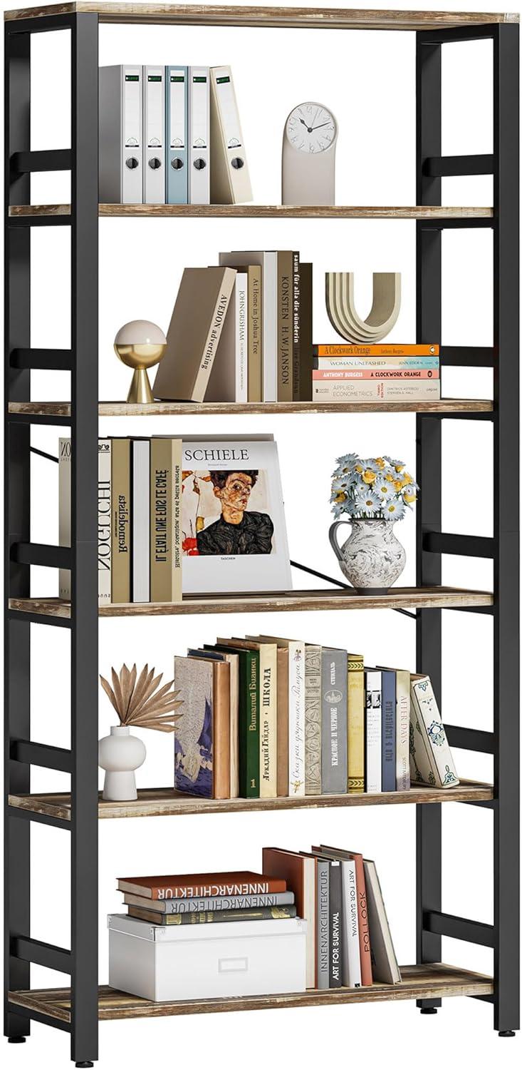 How We organize with IRONCK's Sturdy 6-Tier Vintage Shelf